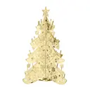 Istind dekoration 13,5x18 cm Julgran guld