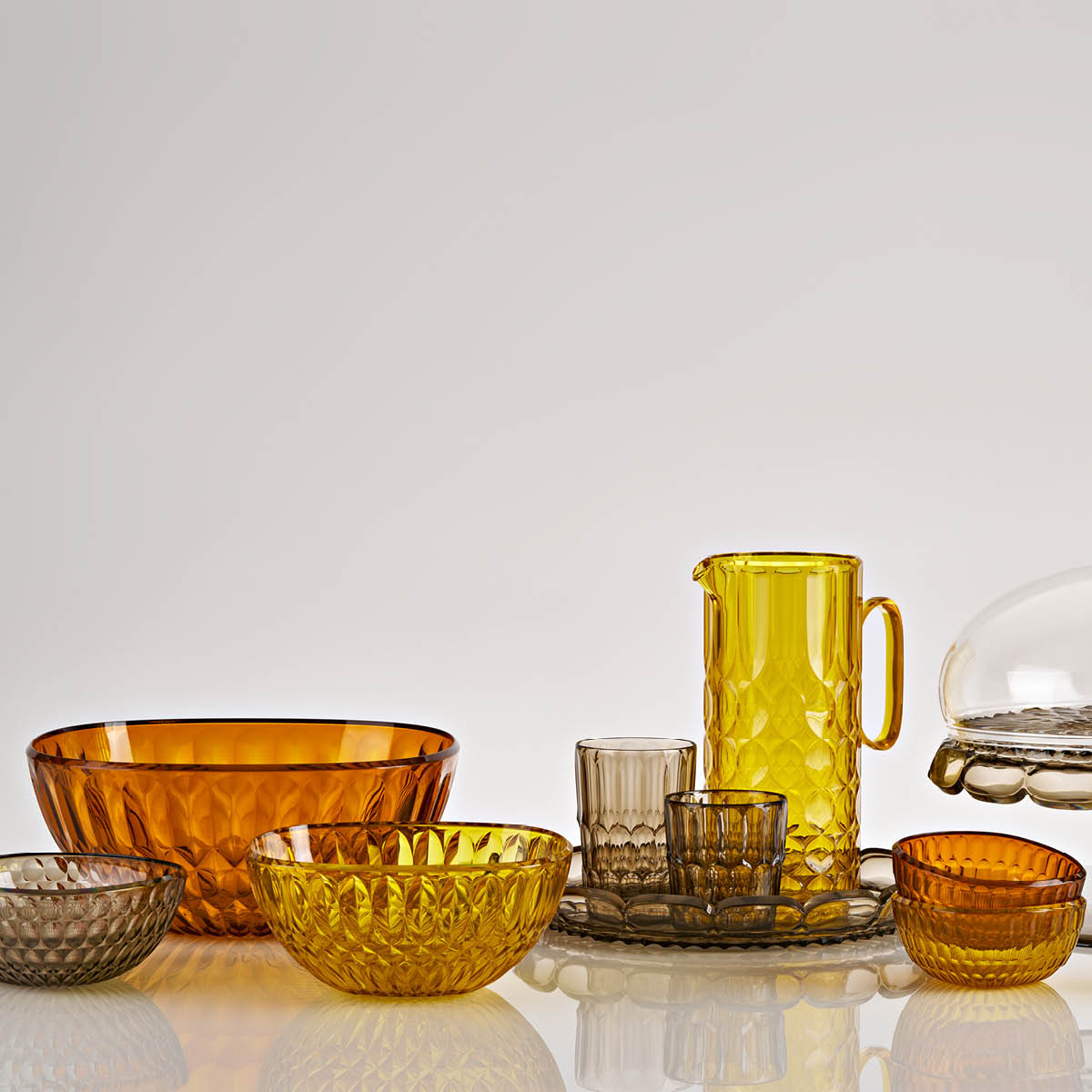 Guzzini Vanity tumbler låg 36 cl bioplast Mönster 2 Smoke