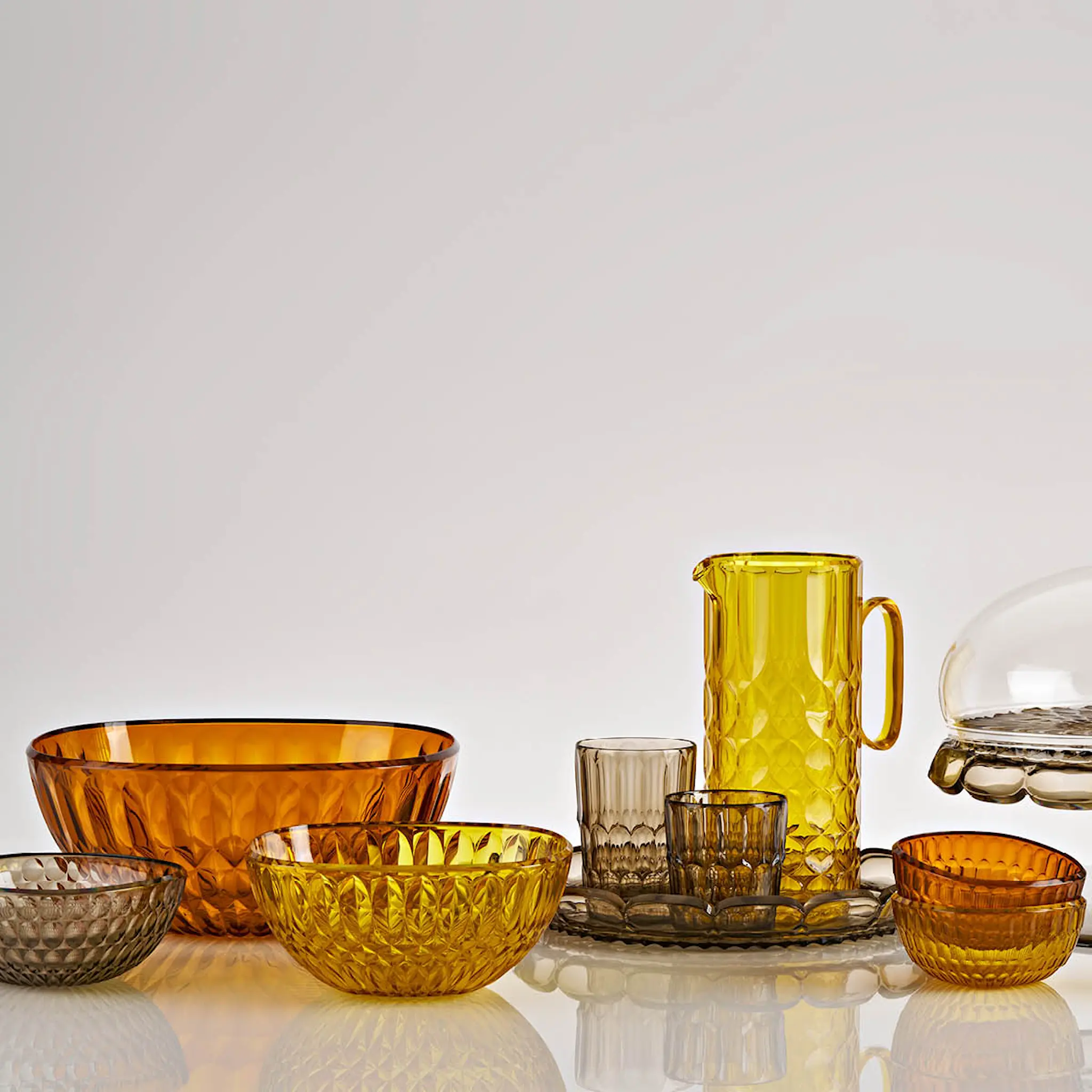 Guzzini Vanity tumbler låg 36 cl bioplast Mönster 2 Smoke