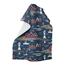 Kust kökshandduk blå