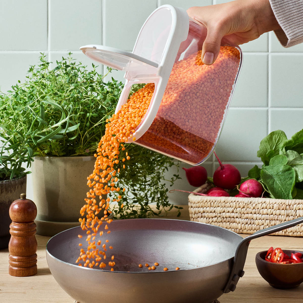 SmartStore Flip ströburk 1,1 L transparent