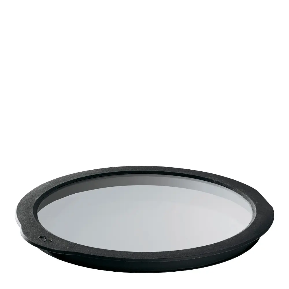 Lasikansi 28 cm Kirkas/Musta