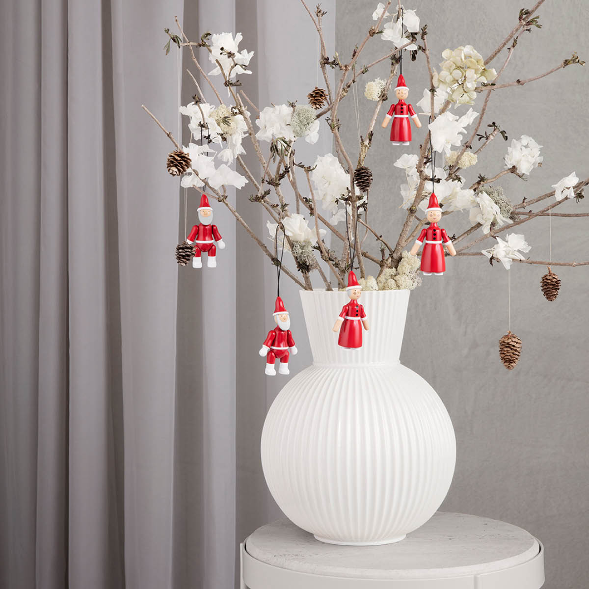 Kay Bojesen Denmark Julepar Julenisse og Nissemor 10 cm