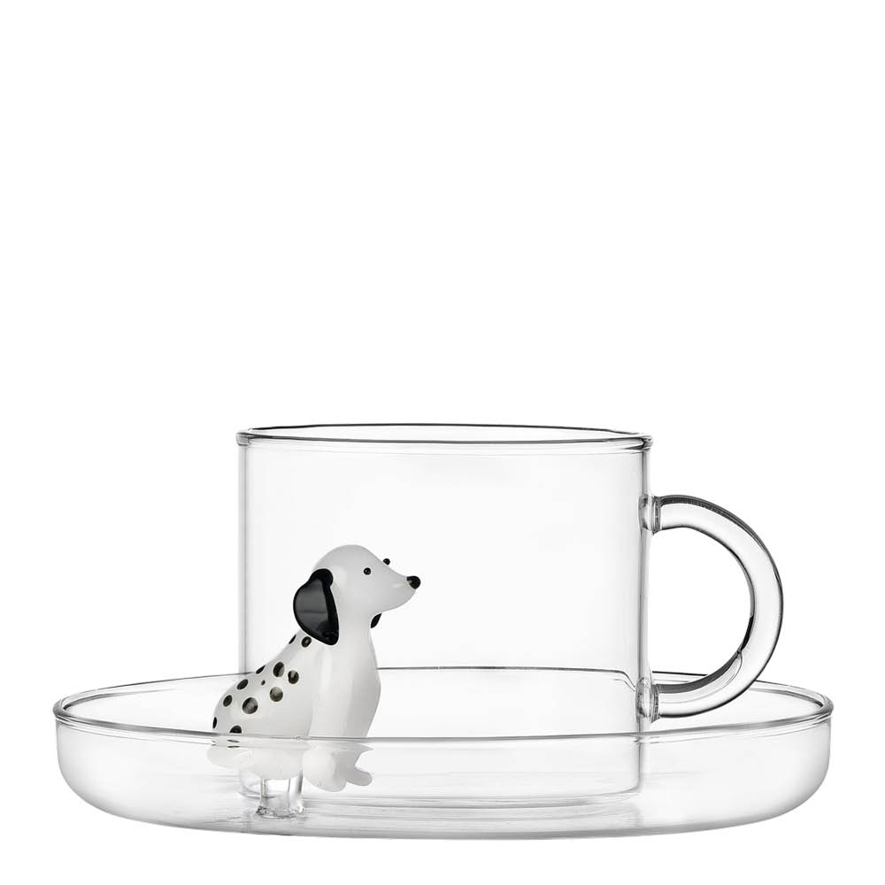 Ichendorf Milano Dogs teekuppi ja aluslautanen 30 cl dalmatiankoira