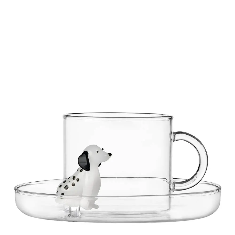 Dogs teekuppi ja aluslautanen 30 cl dalmatiankoira