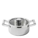 Glima gryta 2 L med lock blankt stål
