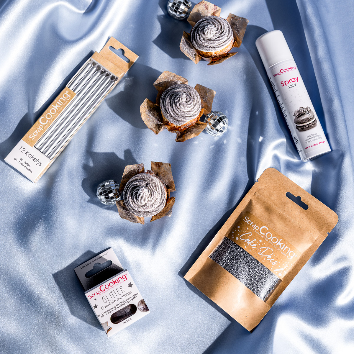 ScrapCooking Ätbart glitter 5 g silver