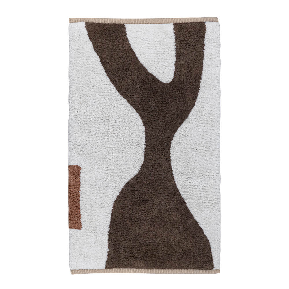 Mette Ditmer Figura golvmatta 80x50 cm brun