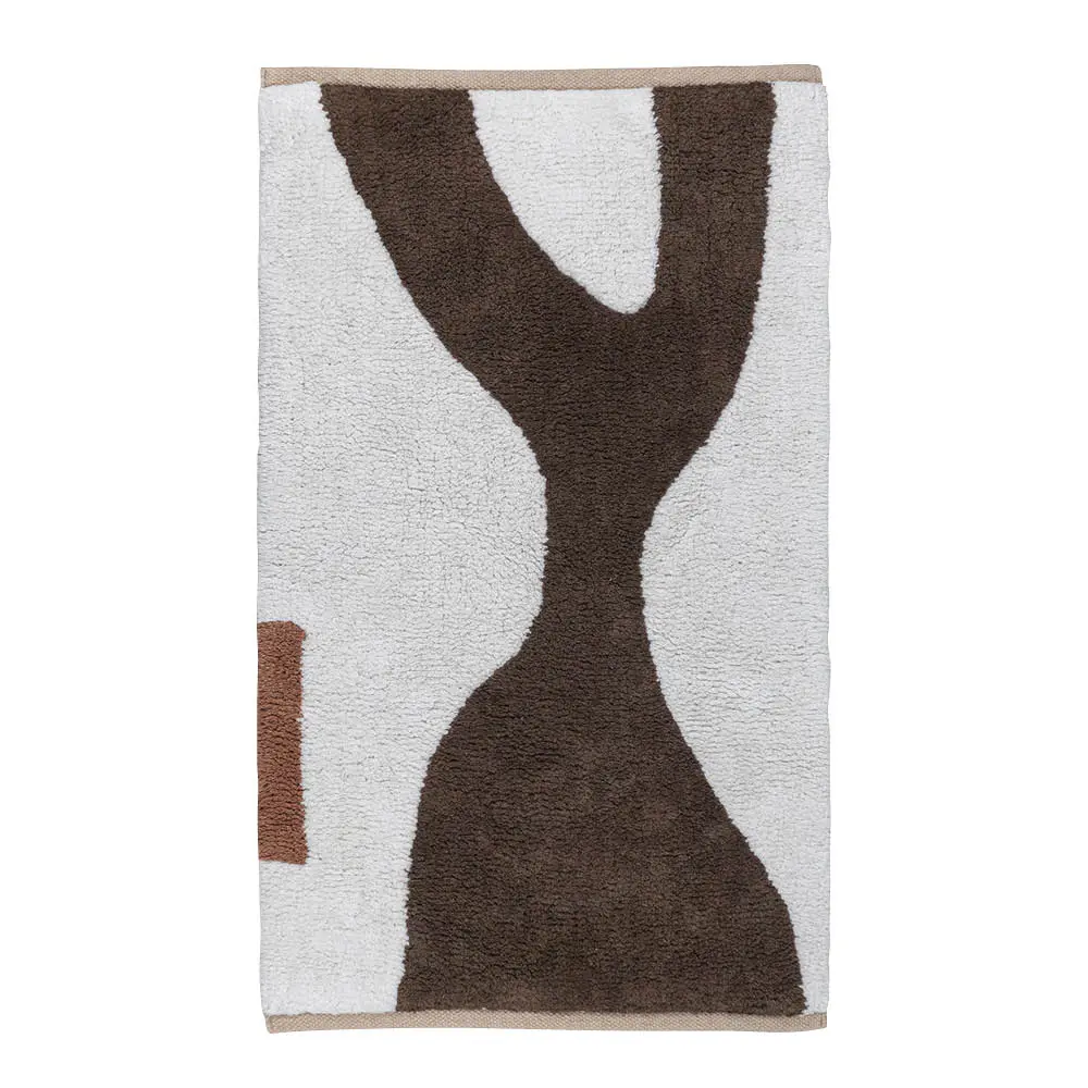 Figura gulvteppe 80x50 cm brun