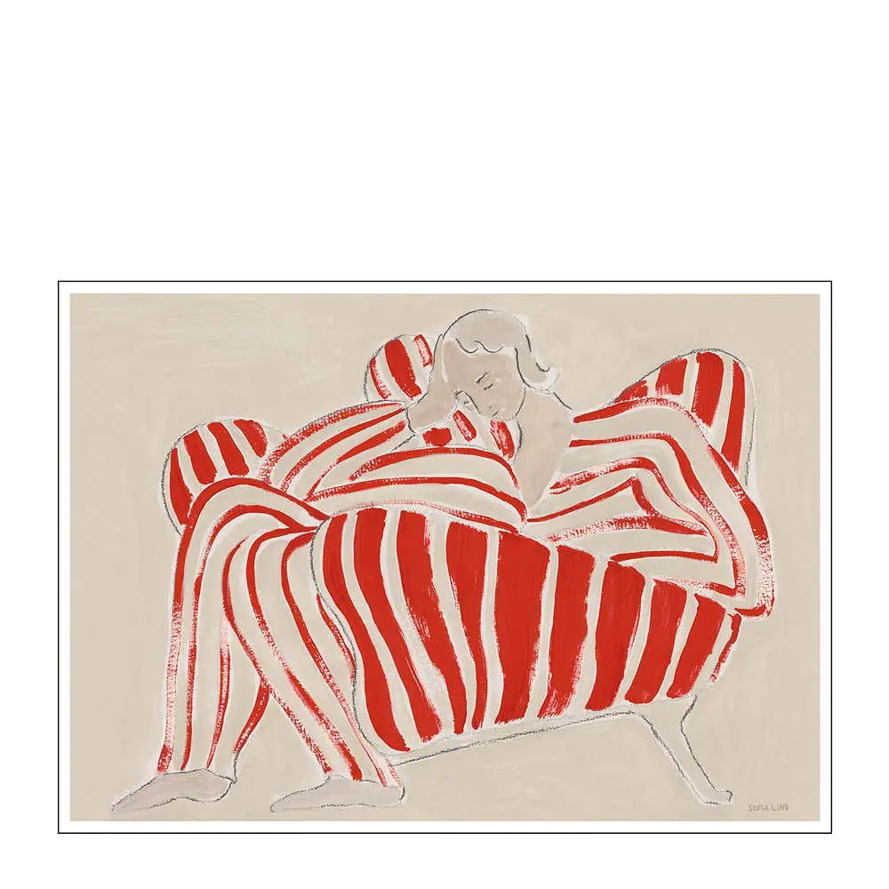 The Poster Club x Sofia Lind Juliste 30x40 cm Red chair