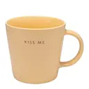 Tekopp KISS ME 35 cl gul