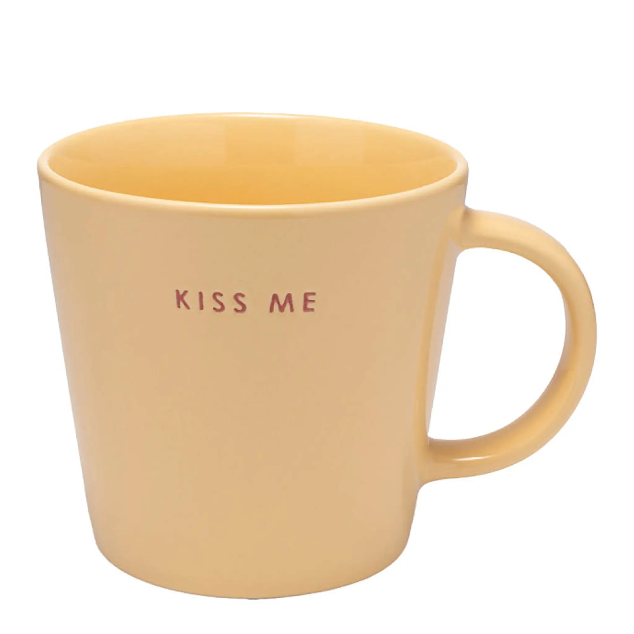 Vondels Teekuppi Kiss Me 35 cl Keltainen