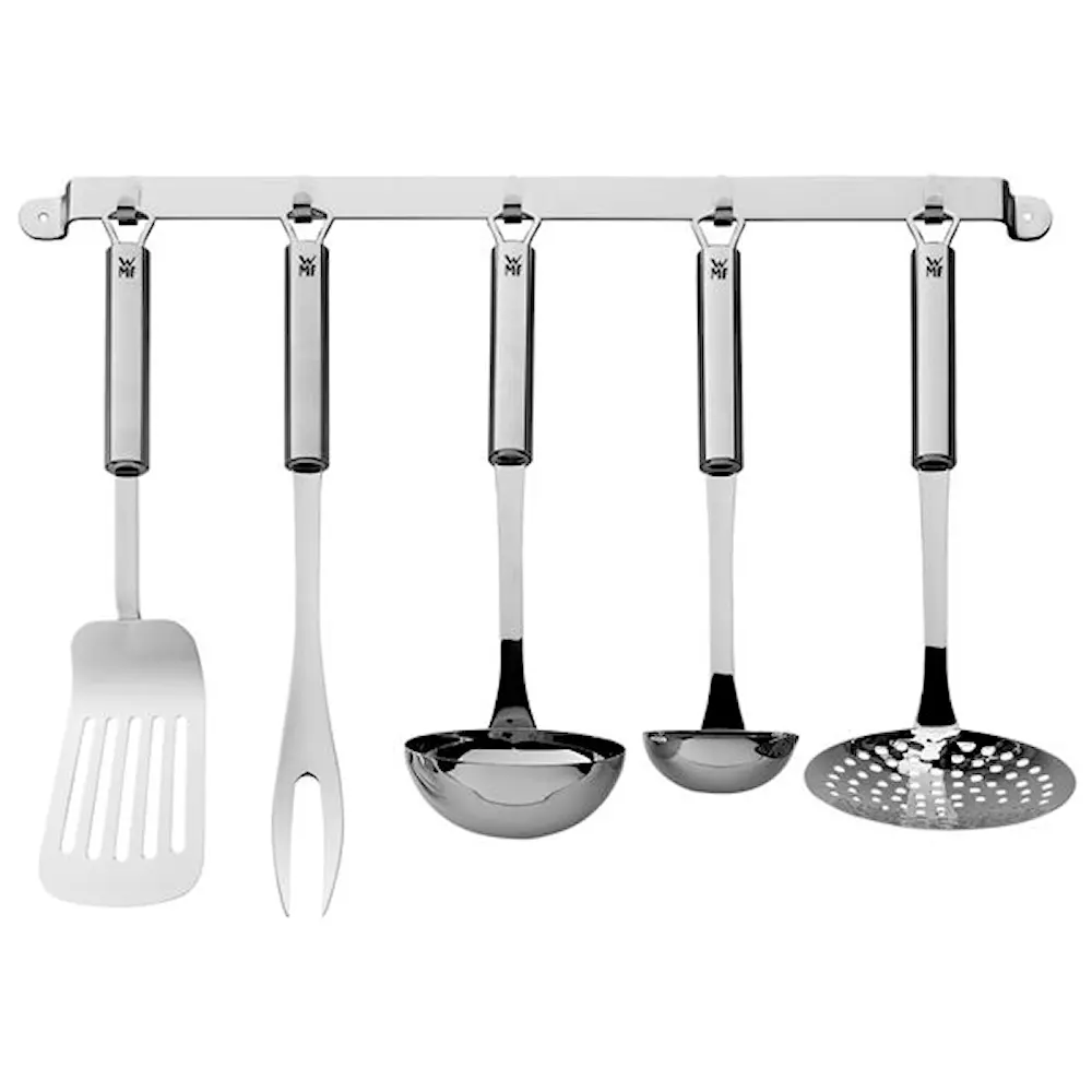 Profi Plus Ruoanlaittovälineet 5 osaa + teline