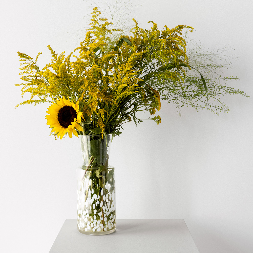 Kosta Boda Meadow Vas Vinter 30 cm Vit