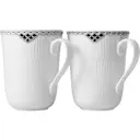 Black Lace mugg 36 cl 2-pack vit/svart