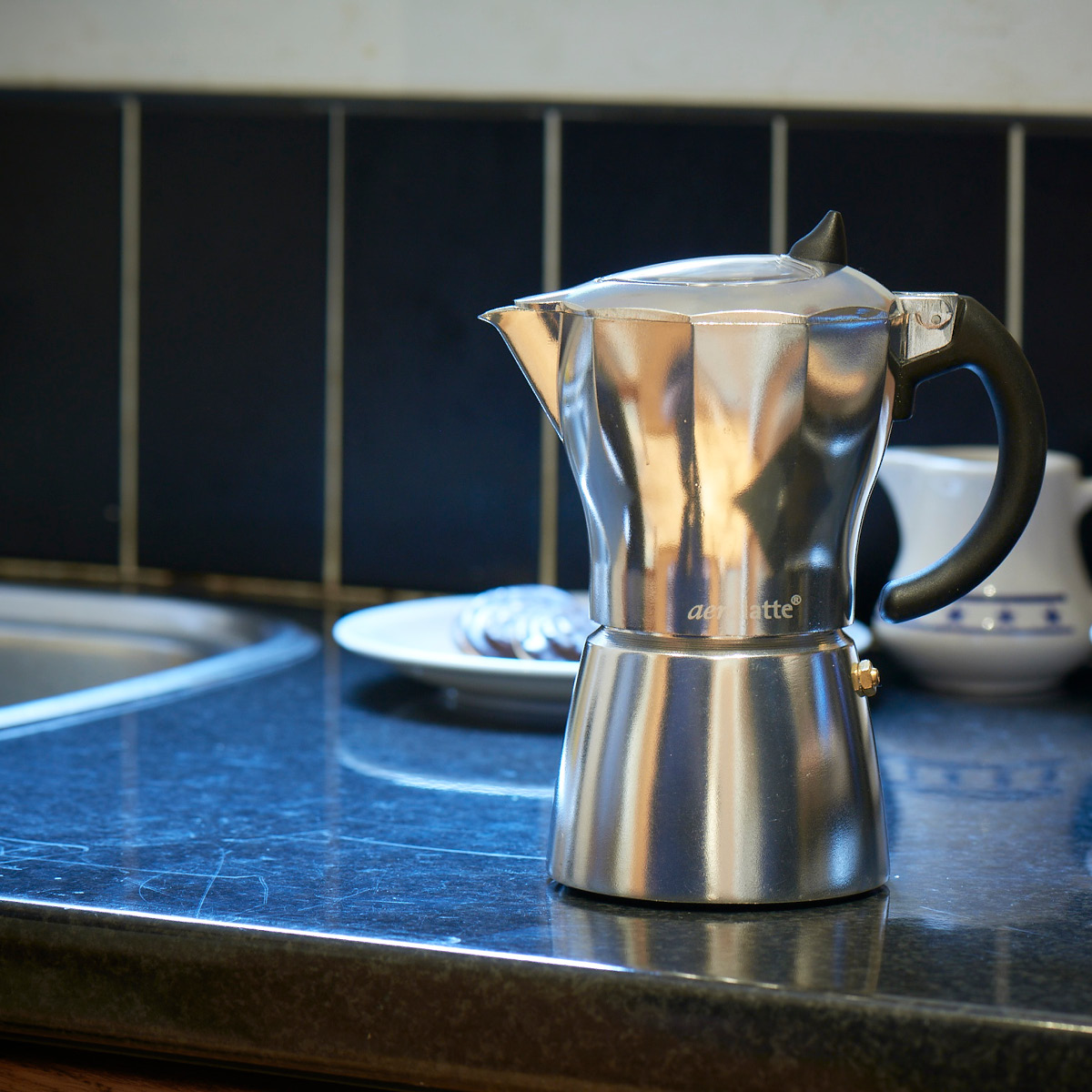 Aerolatte Mokabryggare 6 koppar aluminium