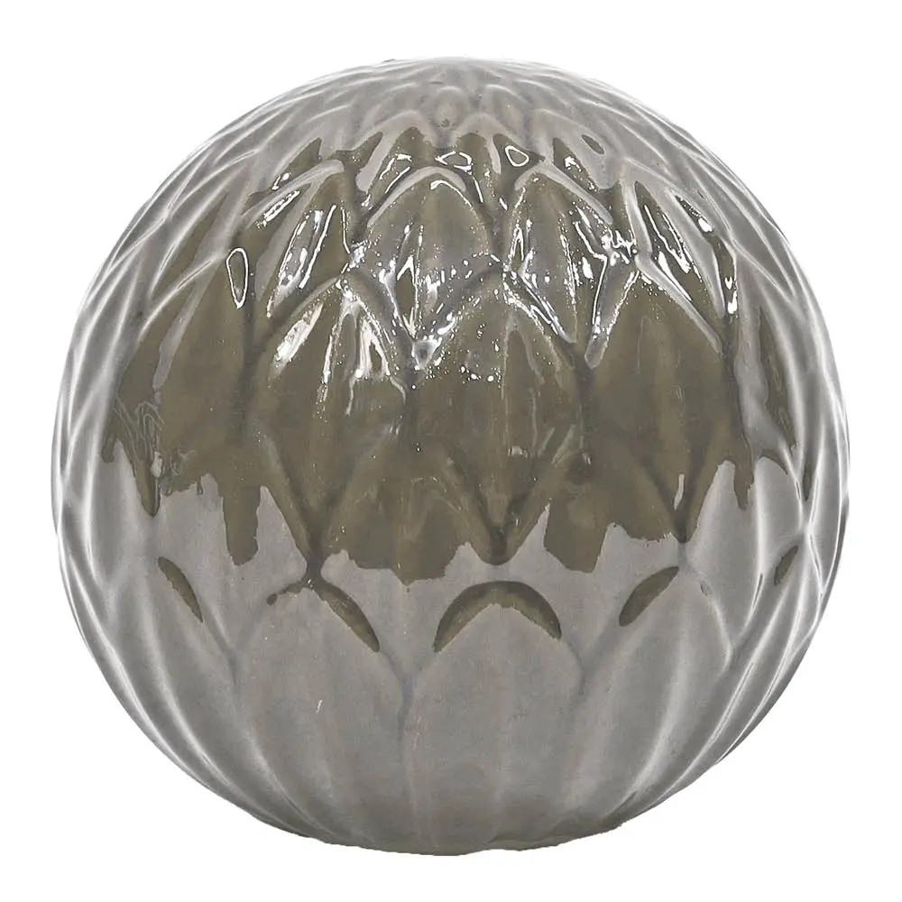 Blomma Koristepallo 15 cm Harmaa