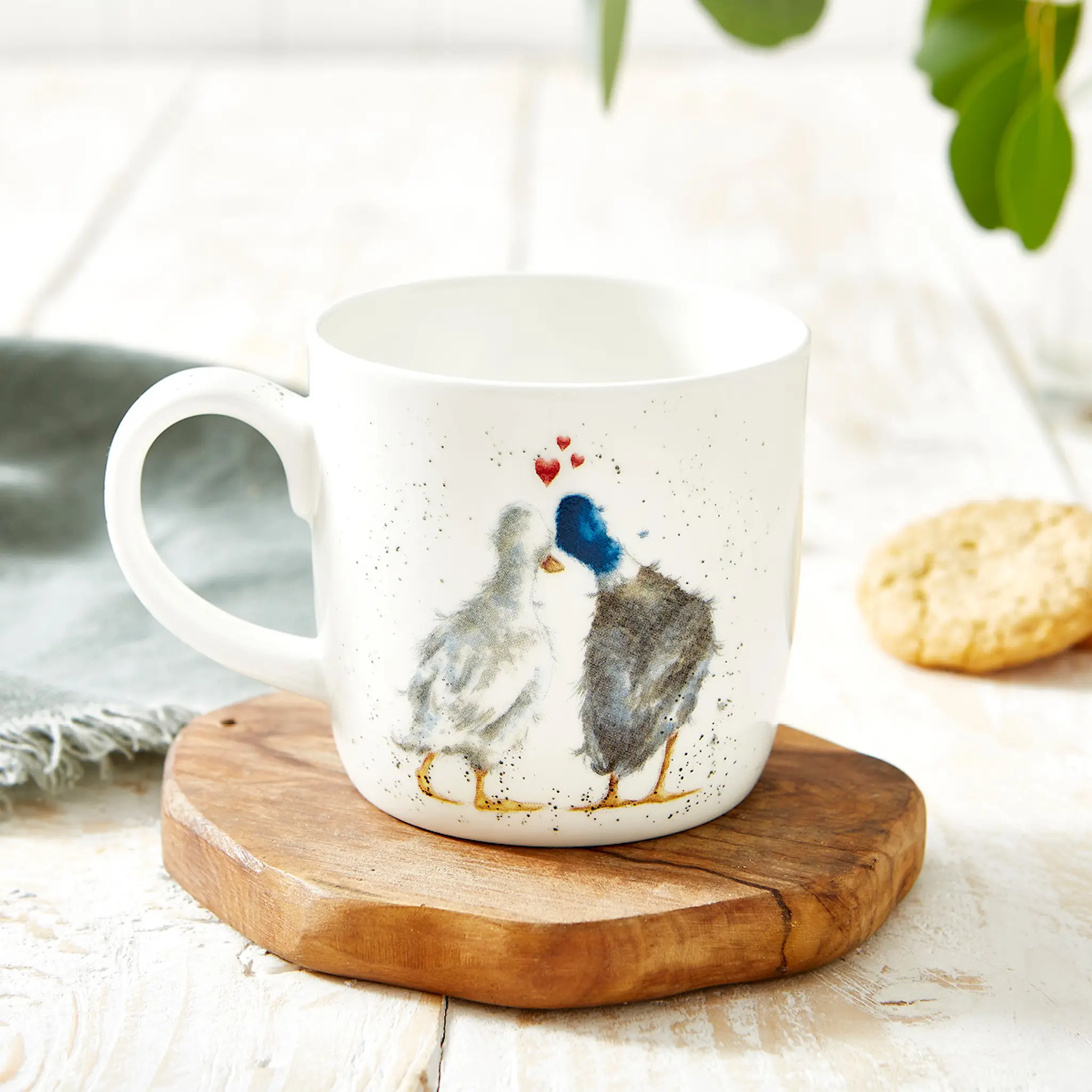 Royal Worcester Wrendale mugg 31 cl duck love