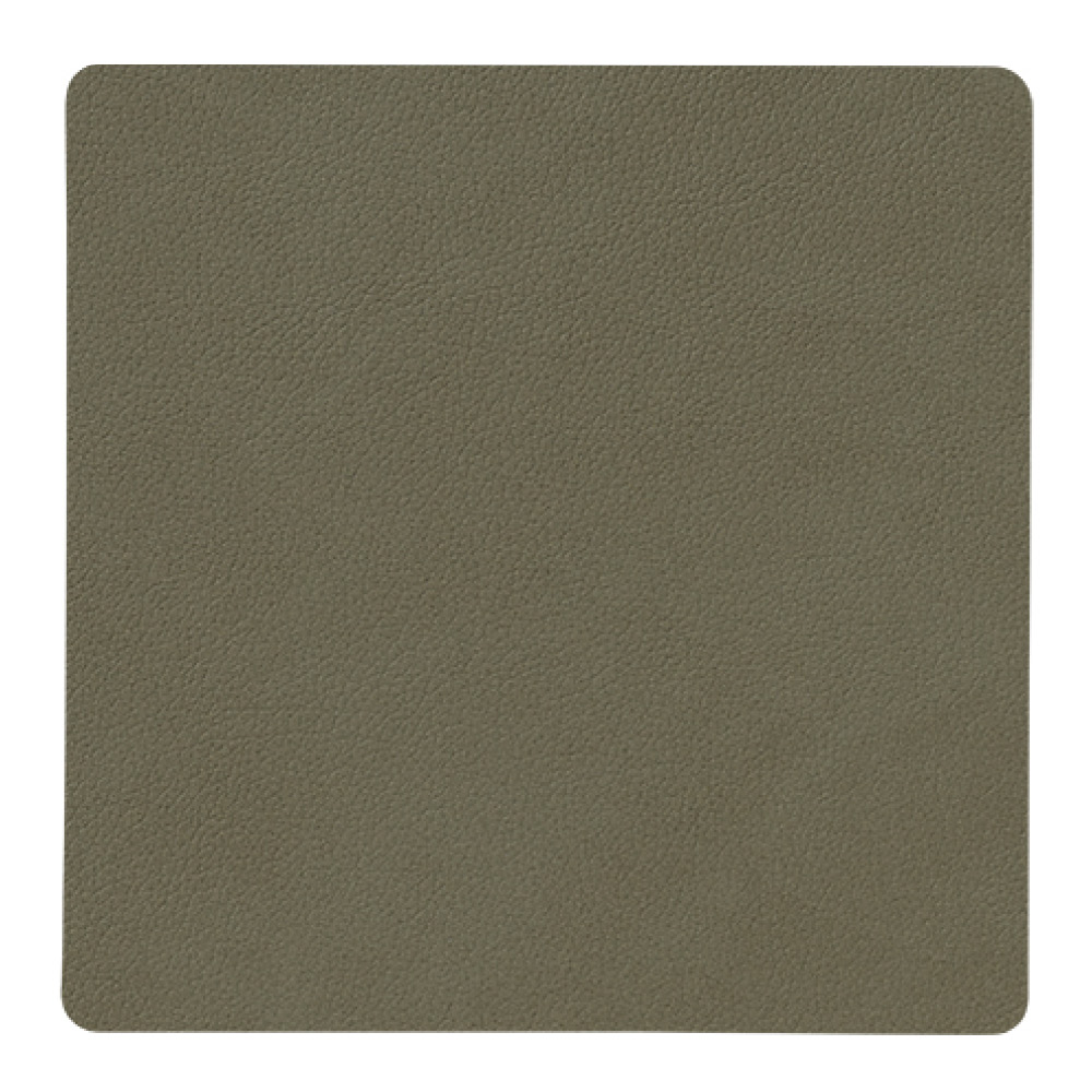 LIND DNA Nupo Square Glasunderlägg 10x10 cm Militärgrön