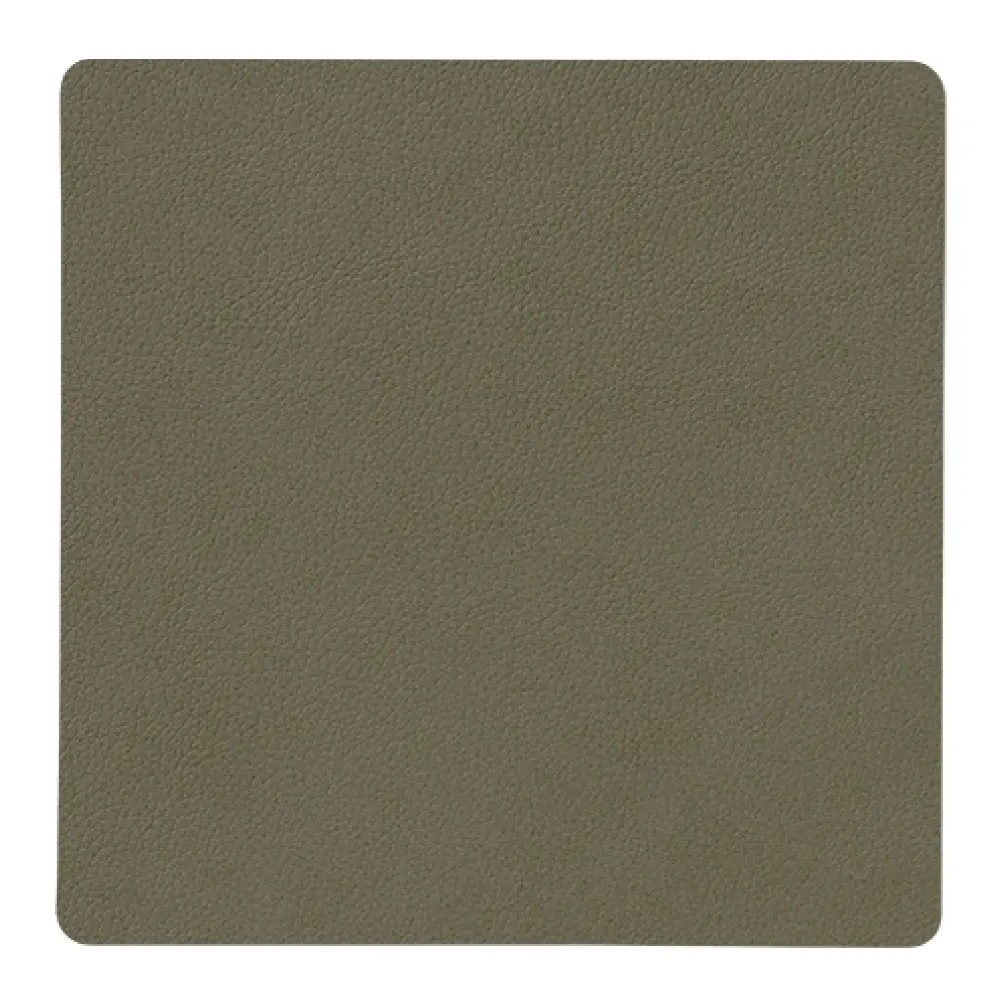 Nupo square glassunderlag 10x10 cm militærgrønn