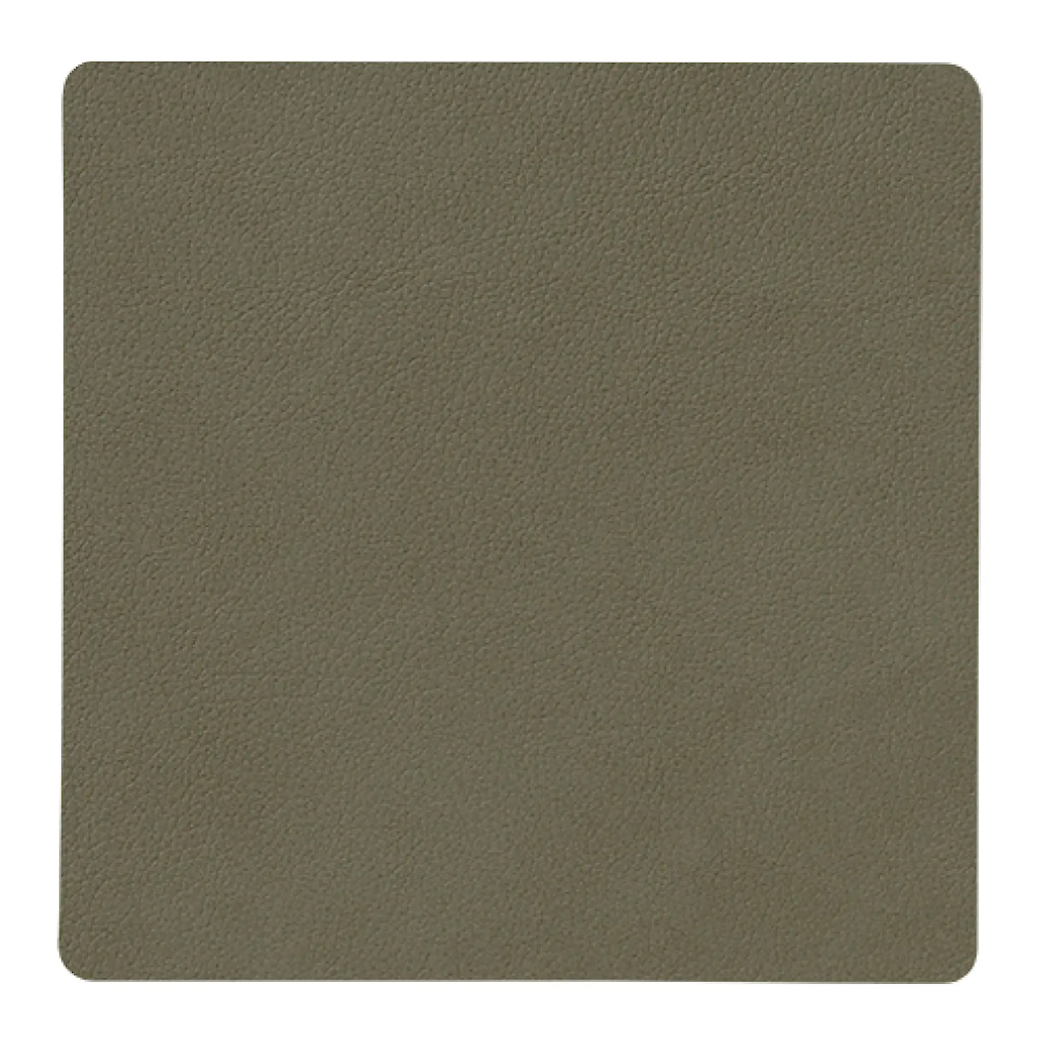 LIND DNA Nupo Square Glasunderlägg 10x10 cm Militärgrön