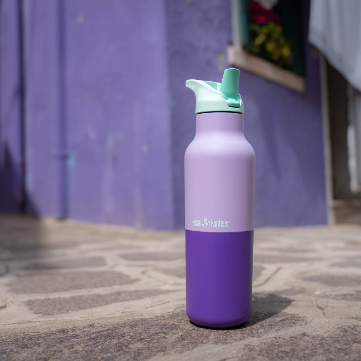 Klean Kanteen Rise termoflaska 0,47 L med sportlock Orchid Kaleidoscope