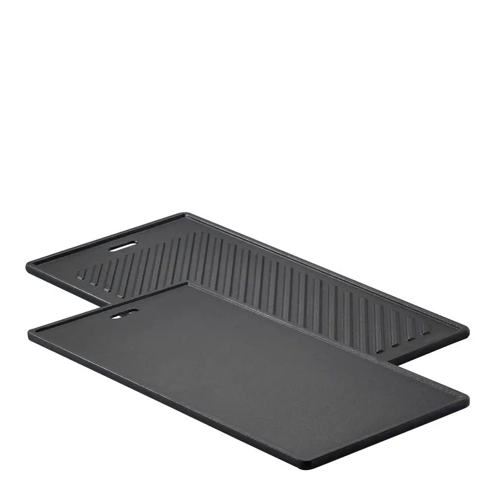 Grillilevy valurauta 45x24 cm Musta