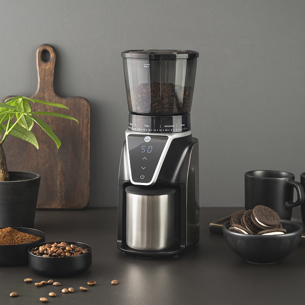 Wilfa Kaffekvern digitalt display 275 g rustfri