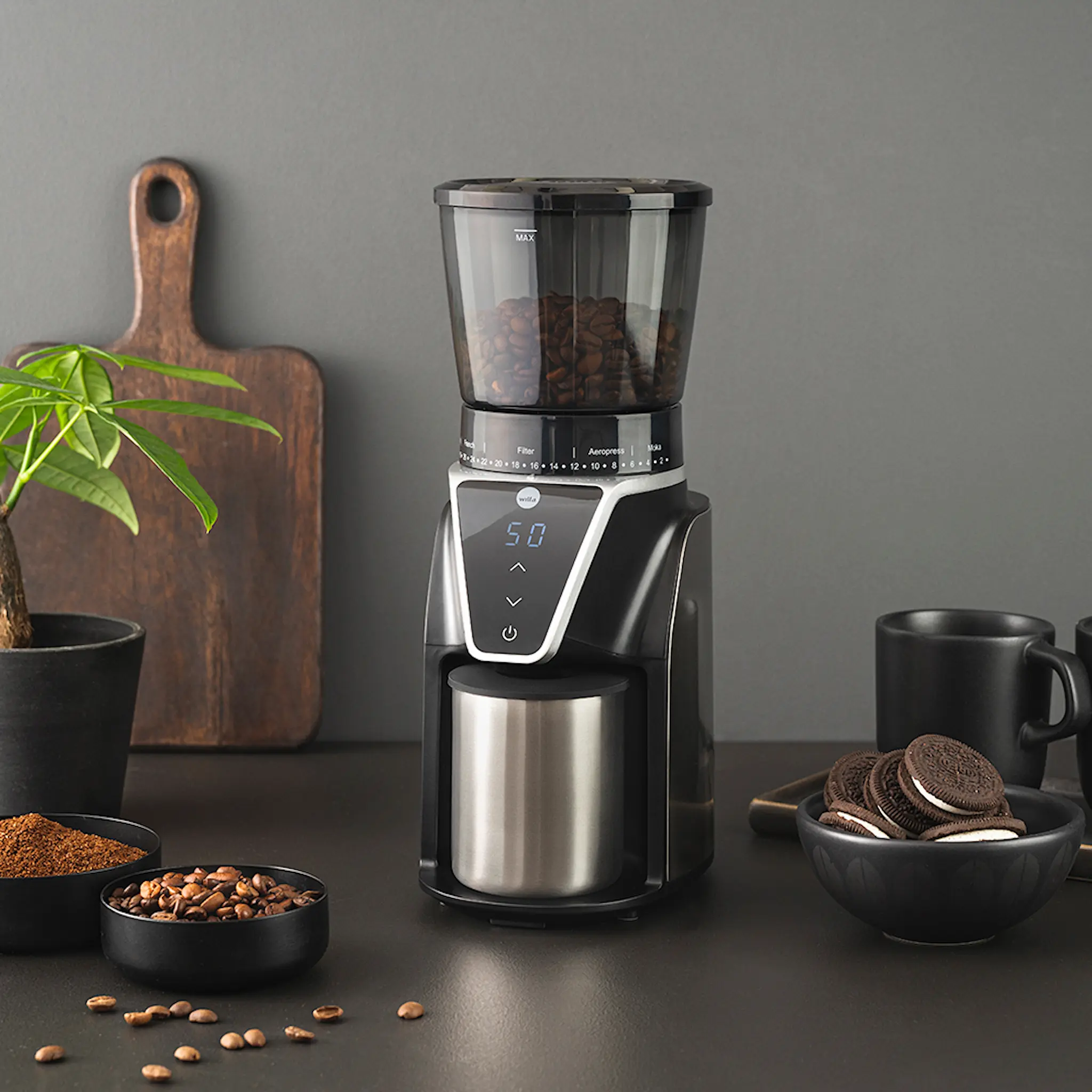 Wilfa Kaffekvarn Digital Display 275 g Rostfri