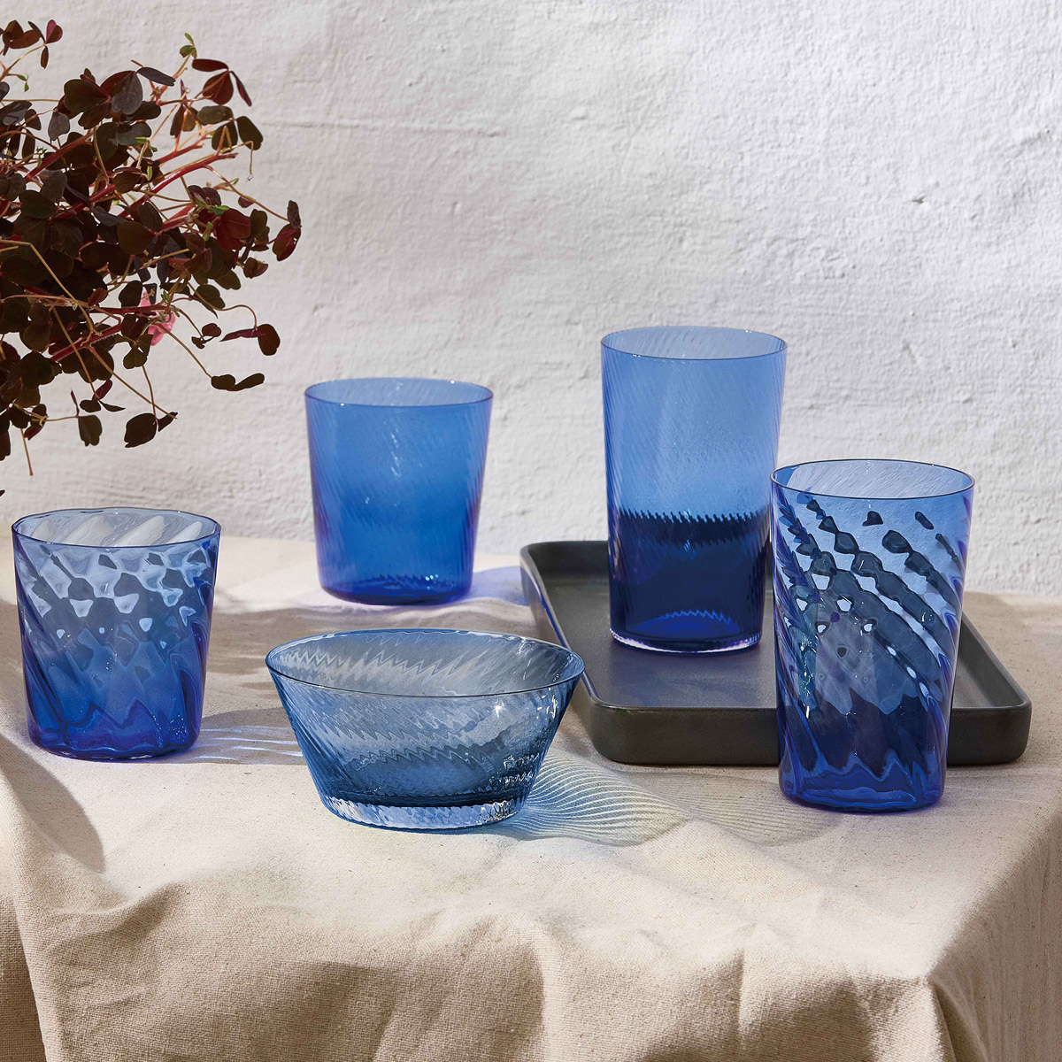 Aida Raw Unique Optic Highball Lasi 45 cl Dark Blue