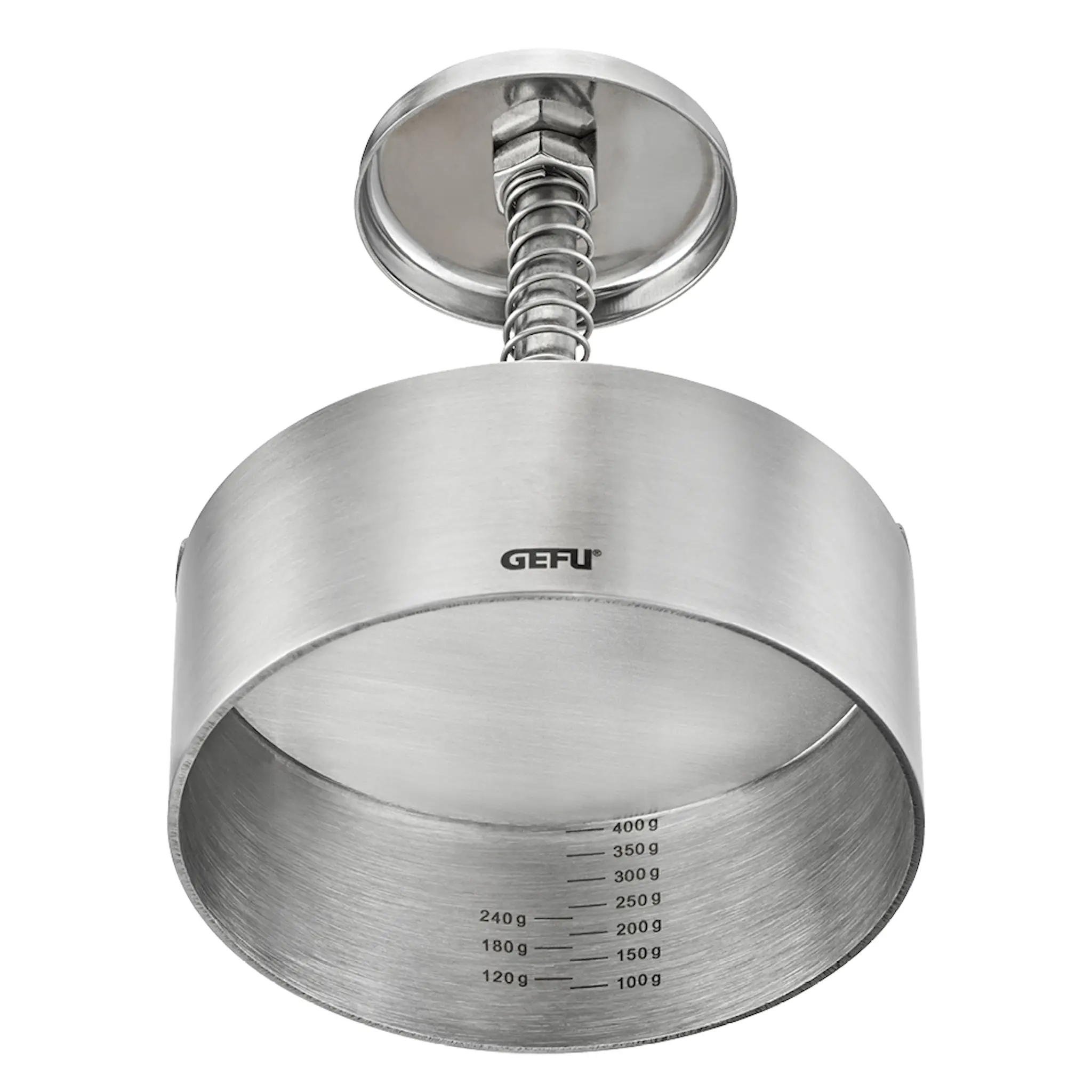 Gefu Patti hamburgerpress 11,5 cm stål