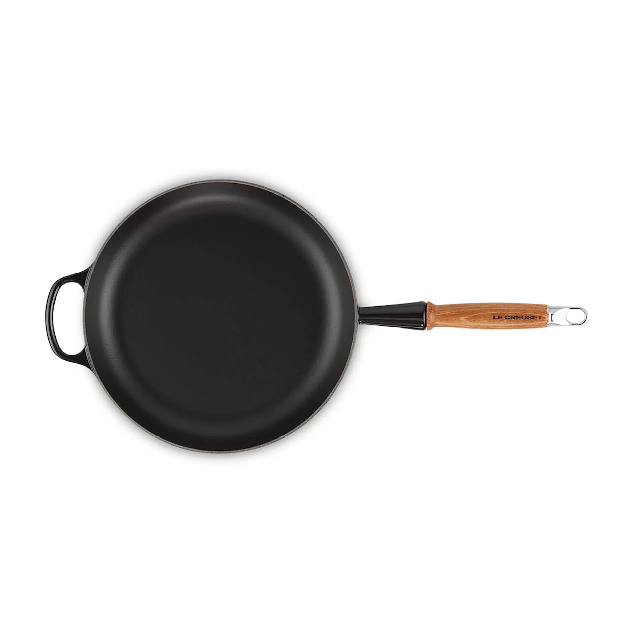Le Creuset Signature Stekpanna med trähandtag 28 cm black