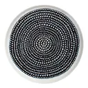 Oiva / Siirtolapuutarha Tallrik flat 20 cm Svart