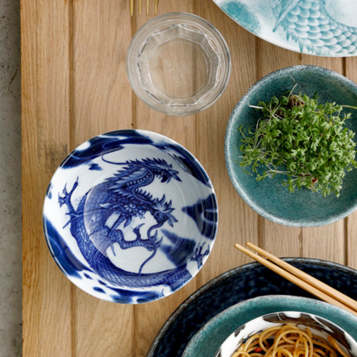 Tokyo Design Studio Japonism dragon tendon skål 17,8 cm blue