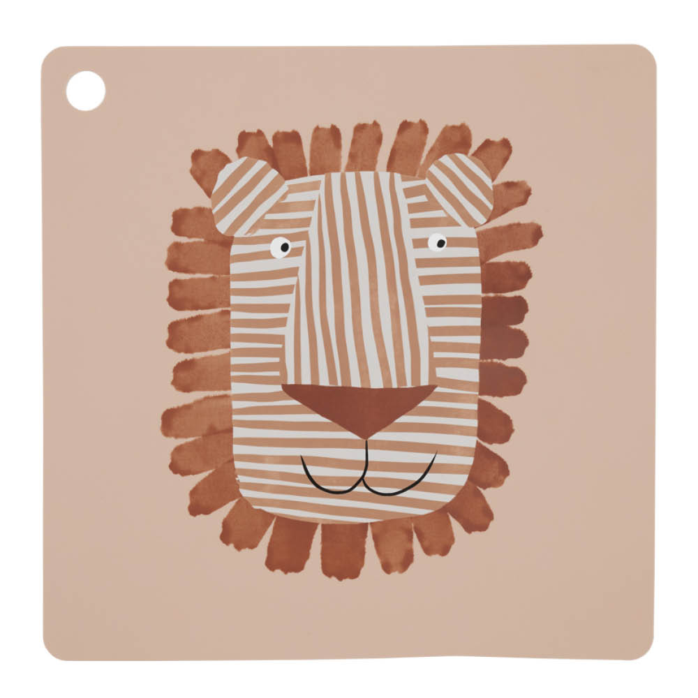 OYOY Lobo Lejon bordsunderlägg 38 cm Caramel