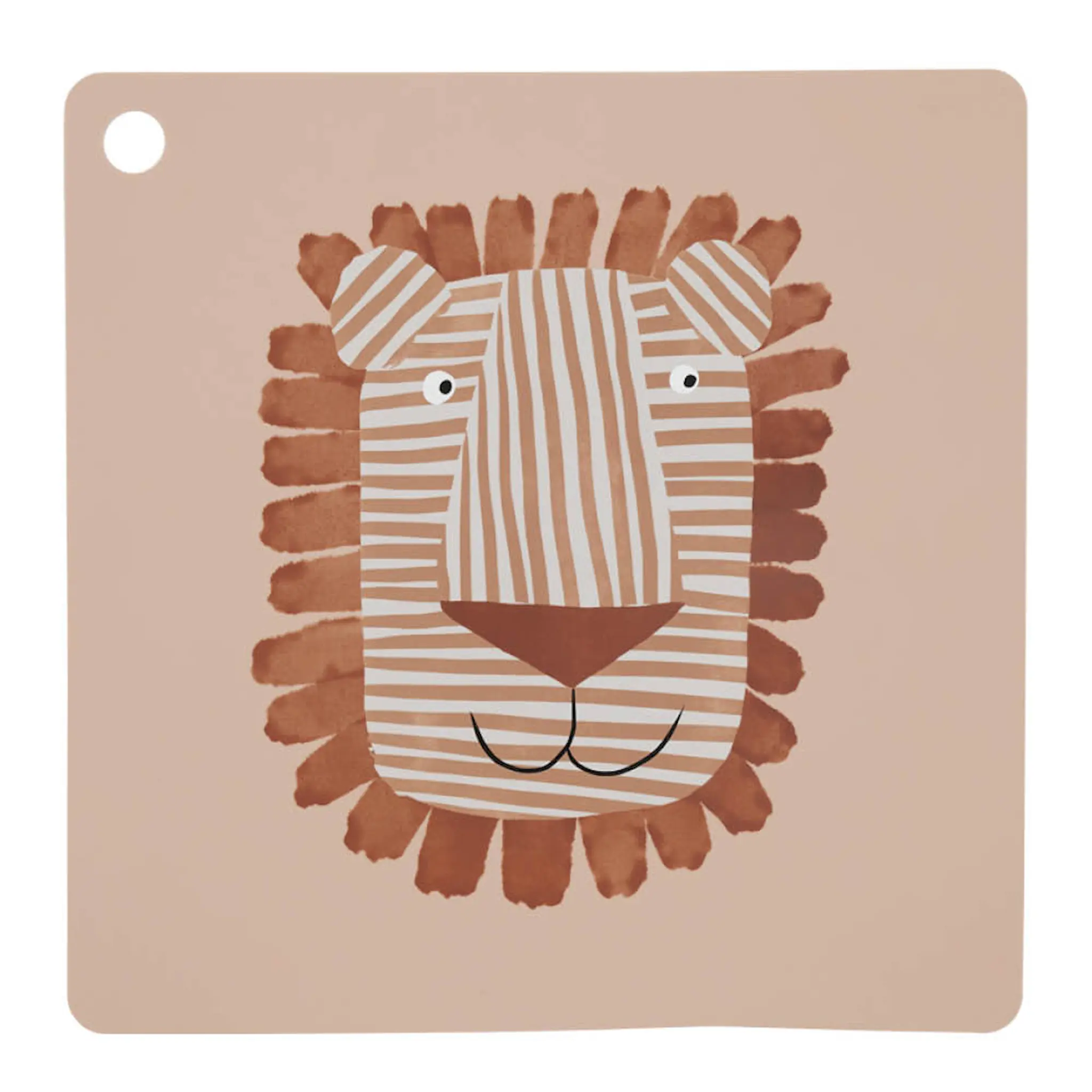 OYOY Lobo Lejon bordsunderlägg 38 cm Caramel