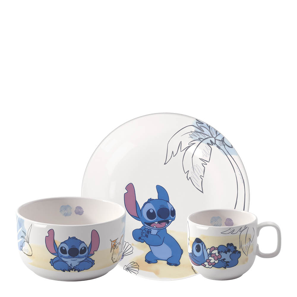 Villeroy & Boch Kiddy Disney barnesett 3 deler Stitch