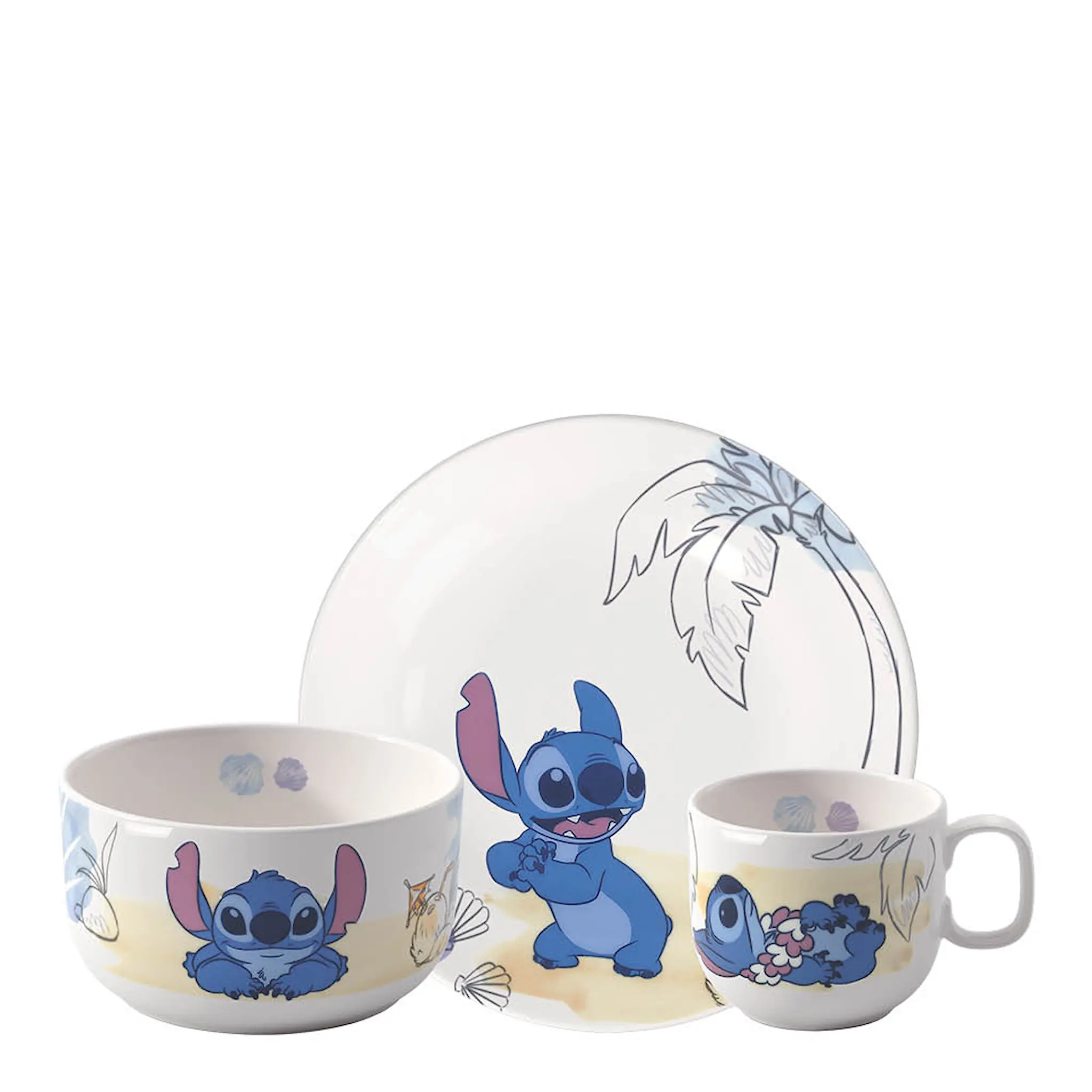 Villeroy & Boch Kiddy Disney barnesett 3 deler Stitch