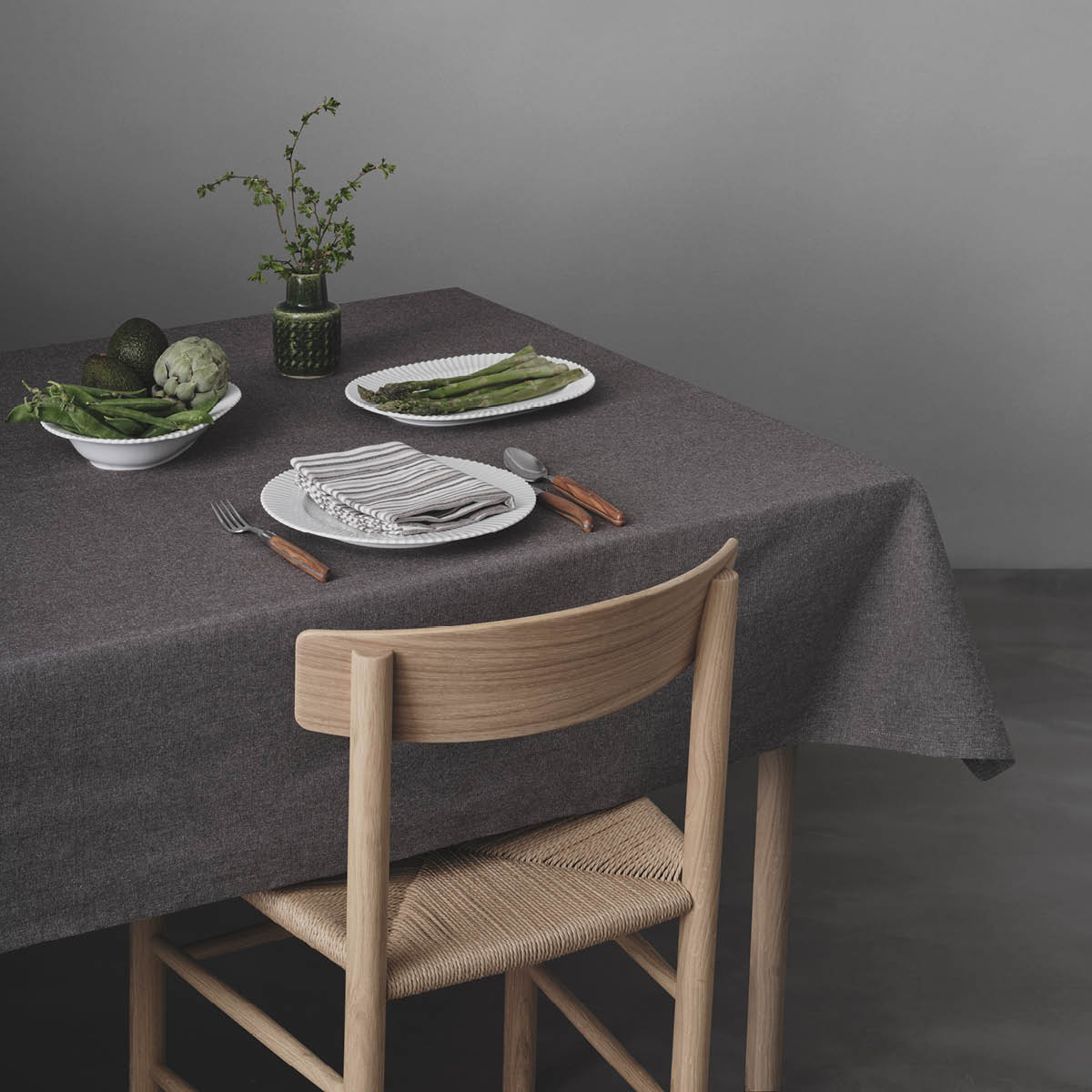 By Mogensen Duk 140x320 cm earth grå