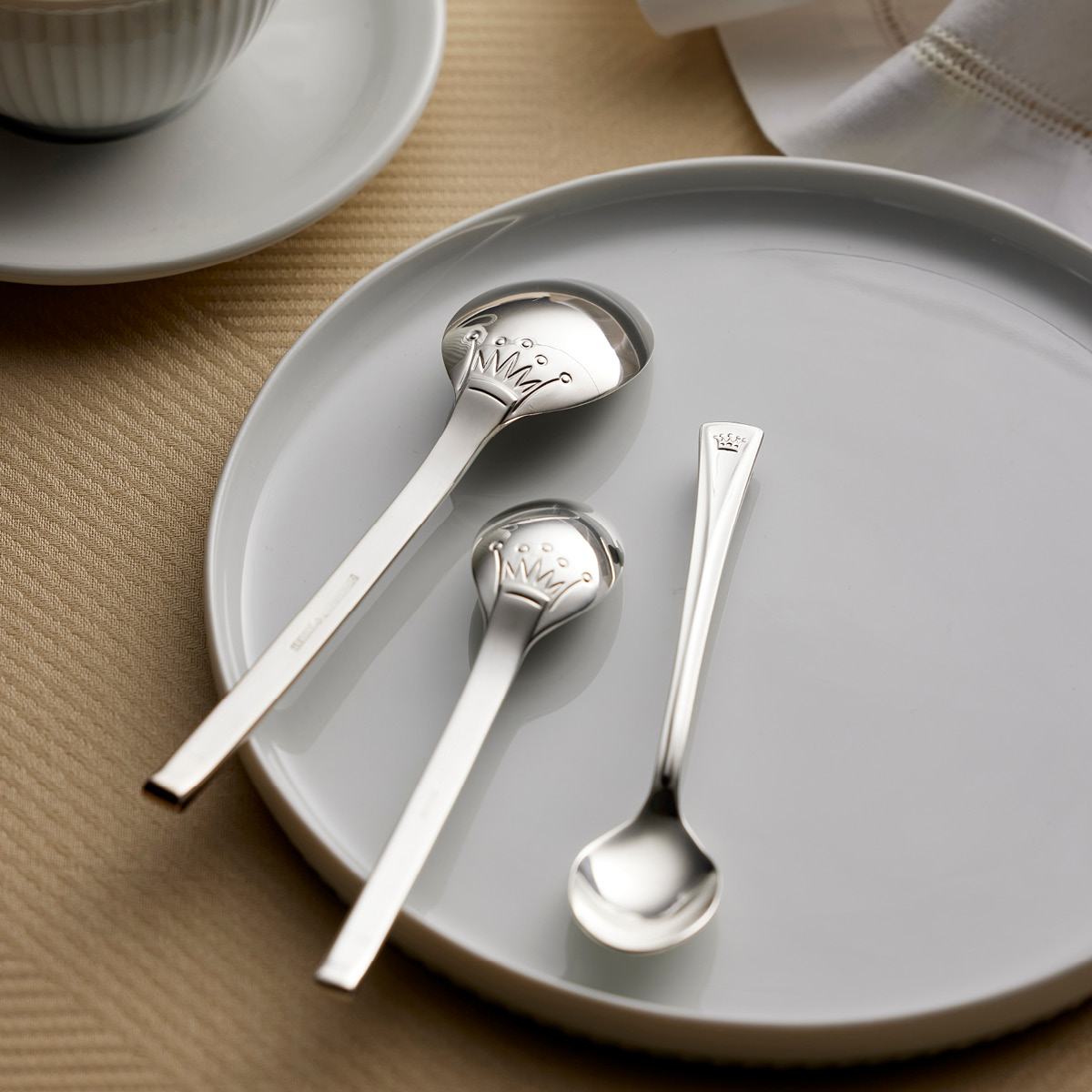 Gense Kungasilver Dessertsked/Barnsked Leonore 15 cm 830