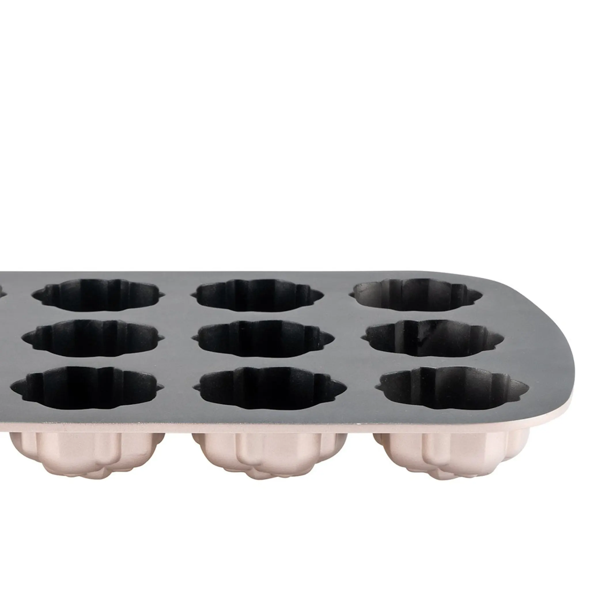 Heirol Premium muffinsform för 12 muffins stardust roséguld