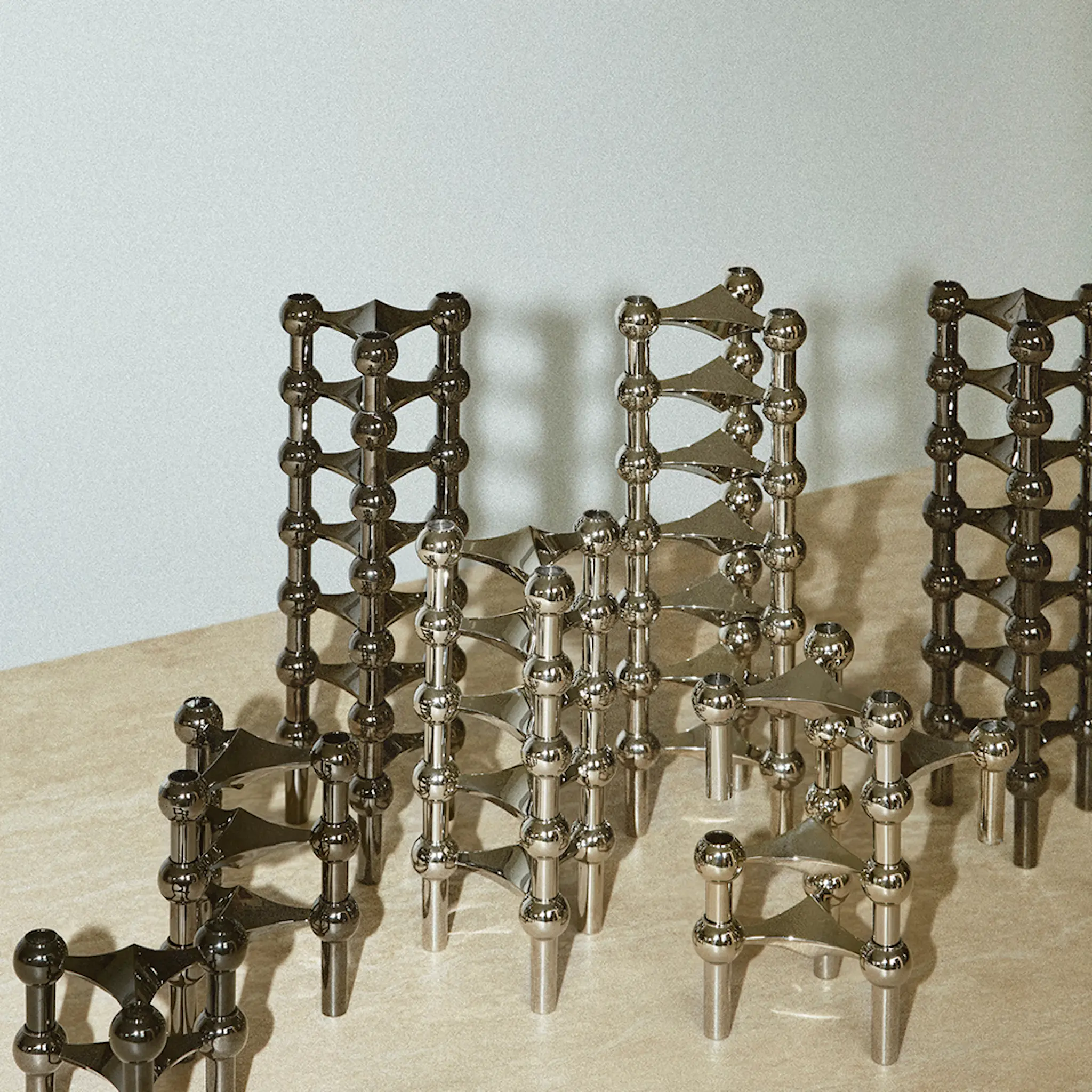 Stoff Nagel Stoff Nagel Kynttilänjalka 3 kpl Musta kromi