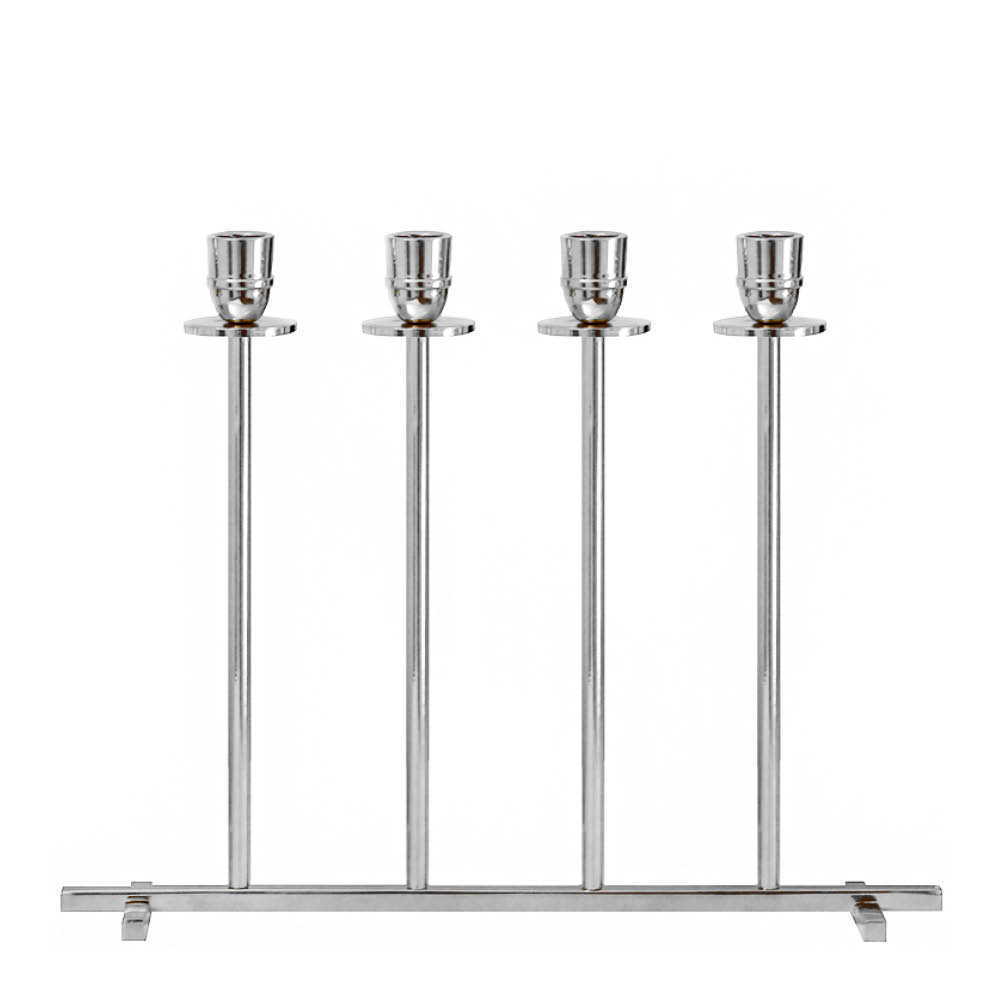 Hilke Alto Ljusstake 4 ljus Förnicklad Mässing