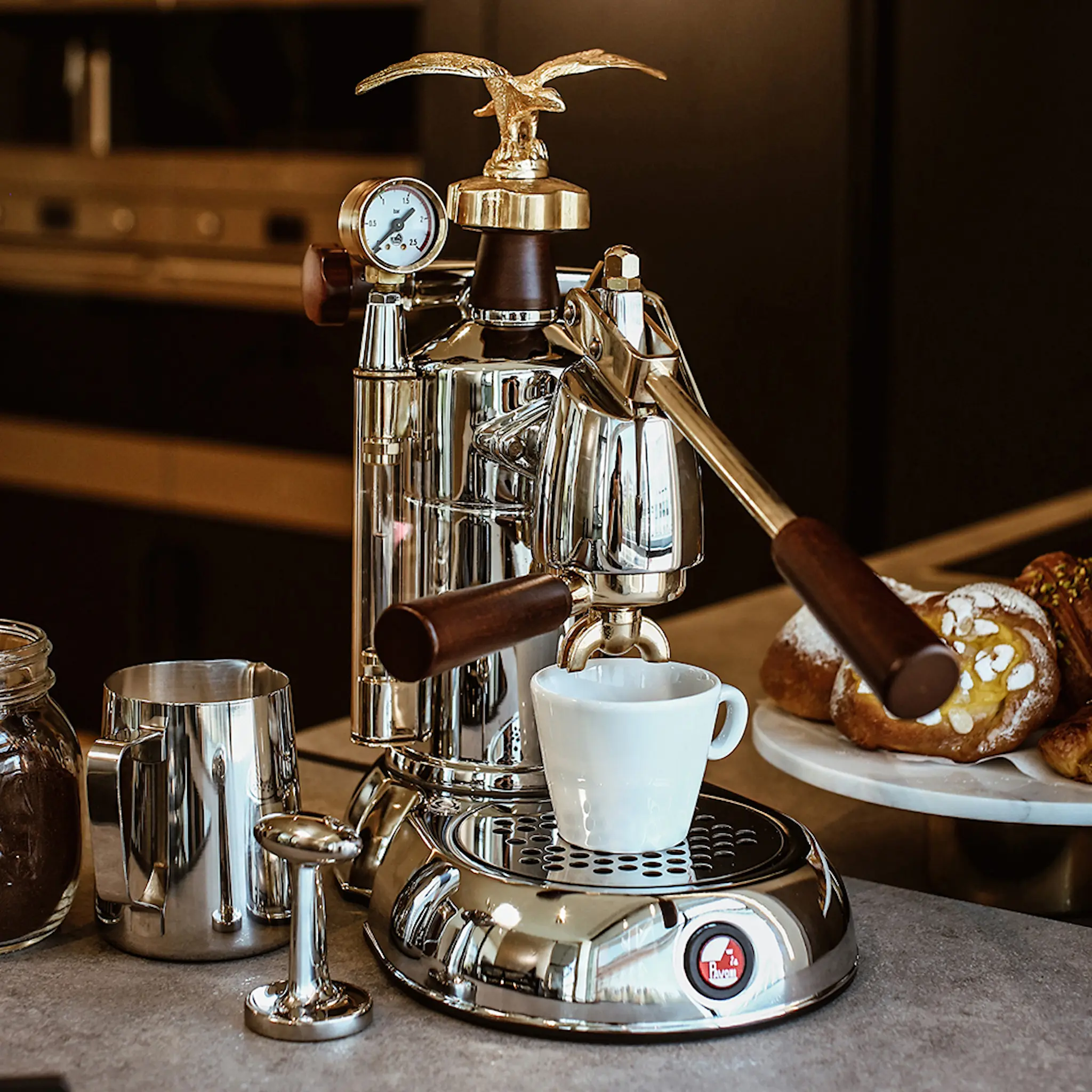 La Pavoni Dekorationskit Örn Guld