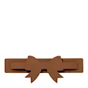 Rosett servetthållare 9x26 cm brun