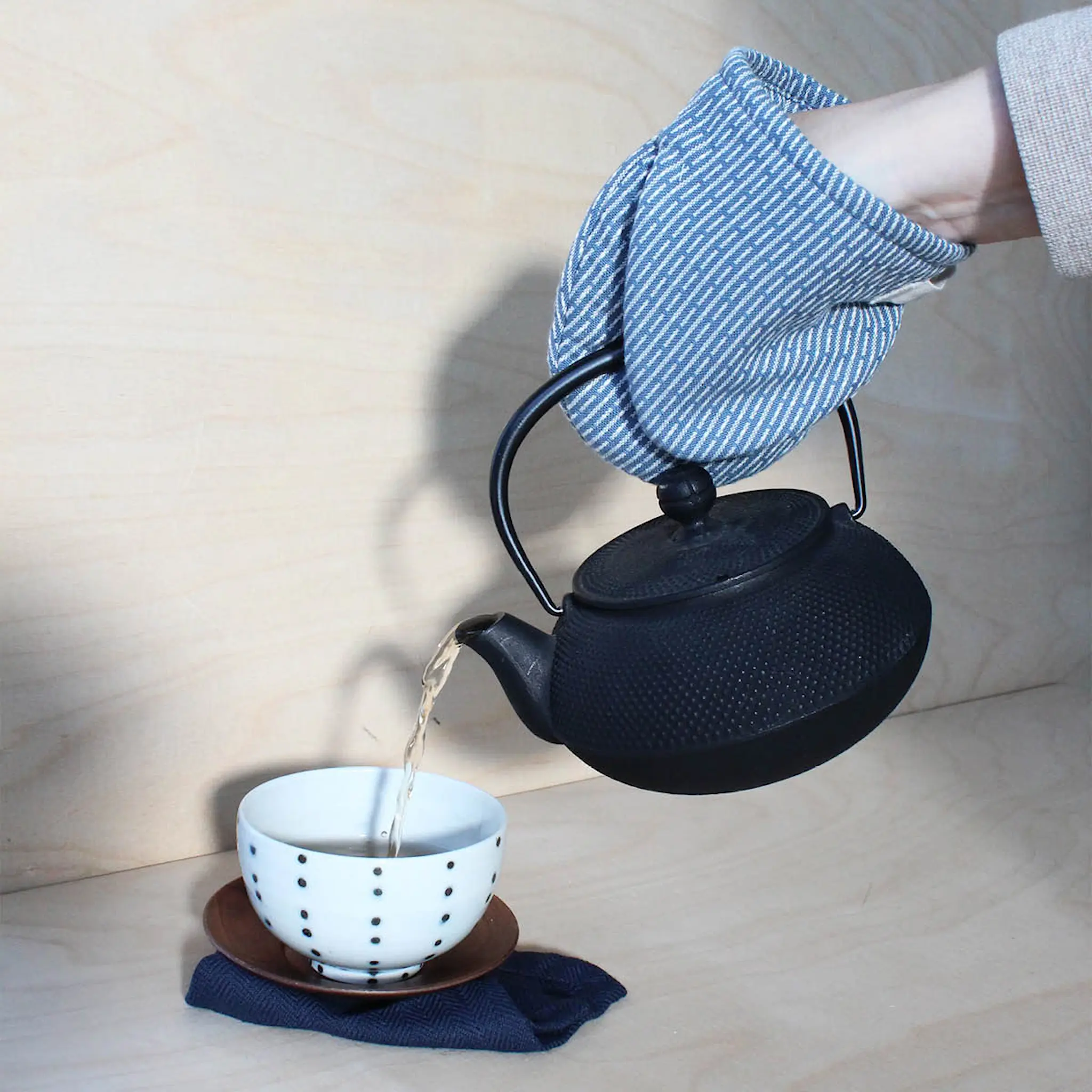 The Organic Company Patakintaat 14x14 cm 2 kpl harmaansininen stone