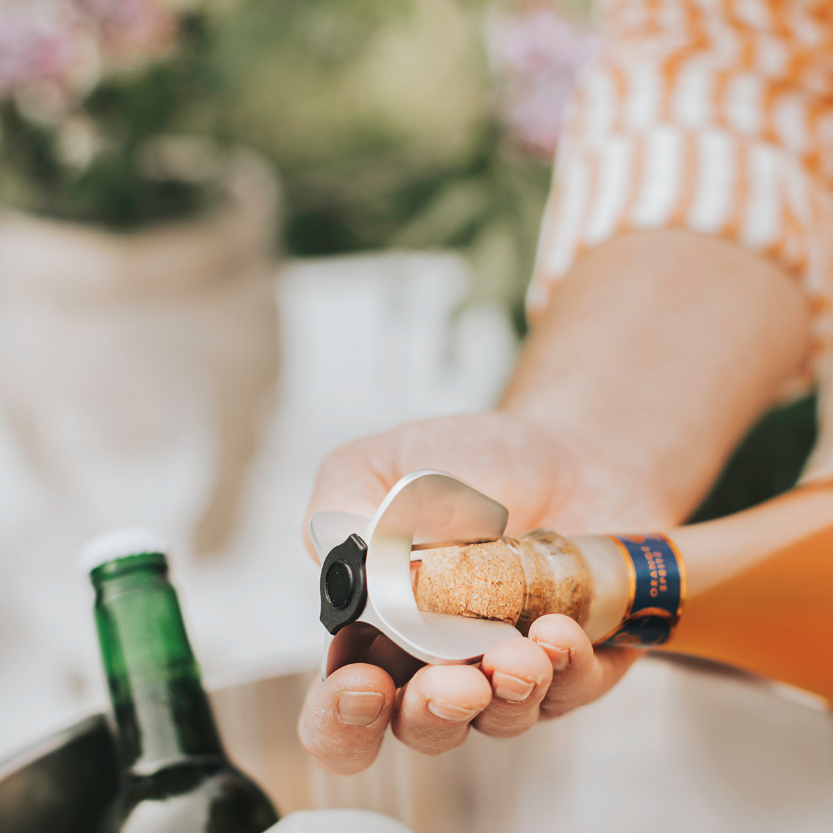 Dorre Champagneåpner 7 cm sølv