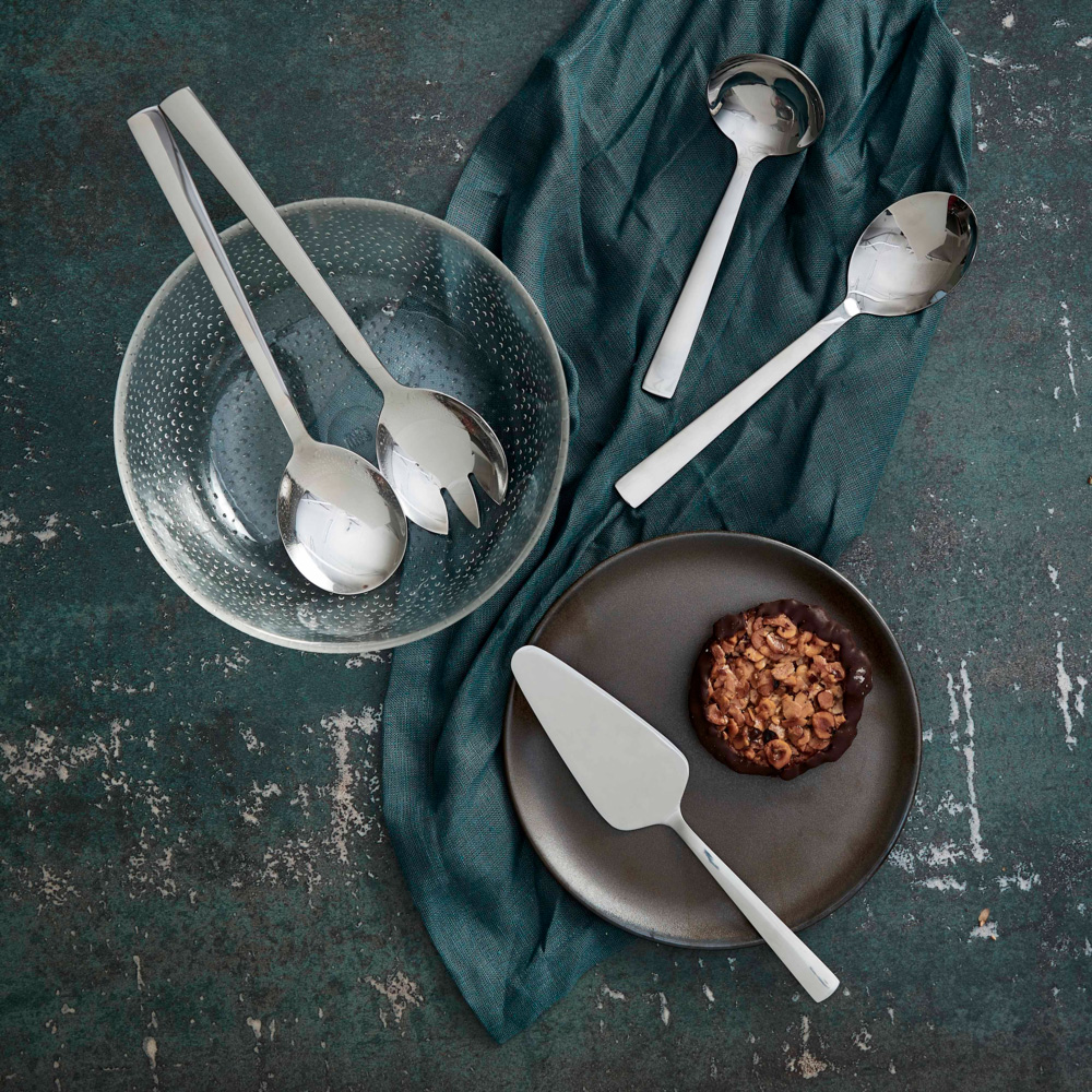 Aida Raw serveringsett 5 deler rustfritt