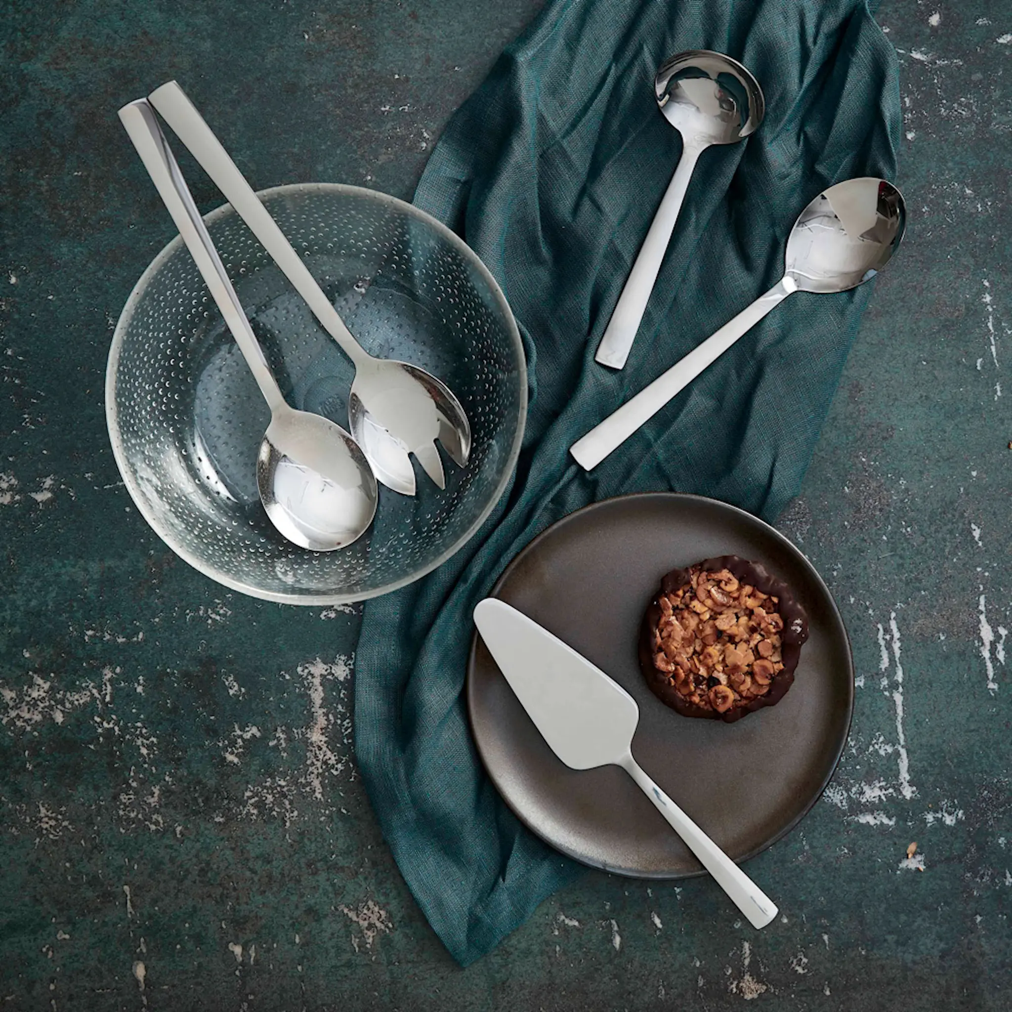 Aida Raw Serveringsset 5 delar Rostfri