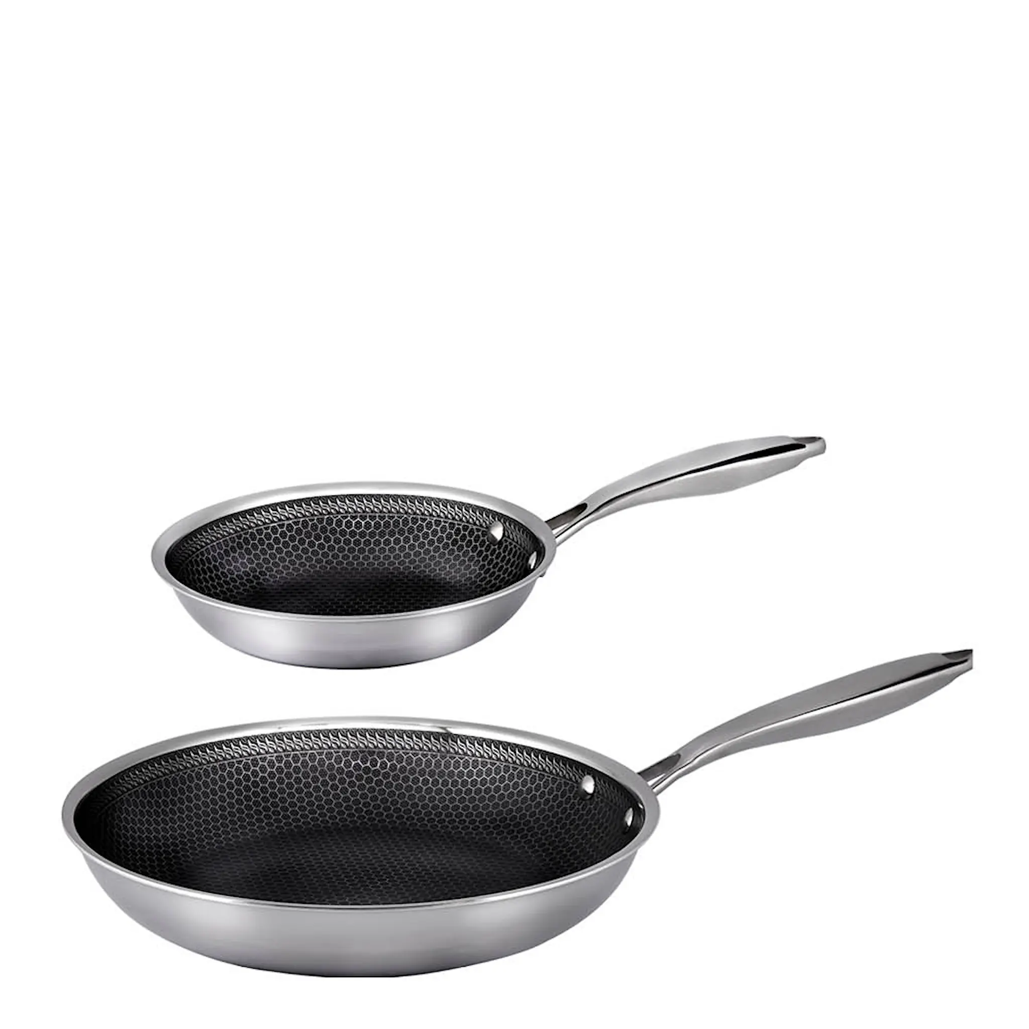 Haws Santo Paistinpannusetti 20+28 cm Teräs/Musta